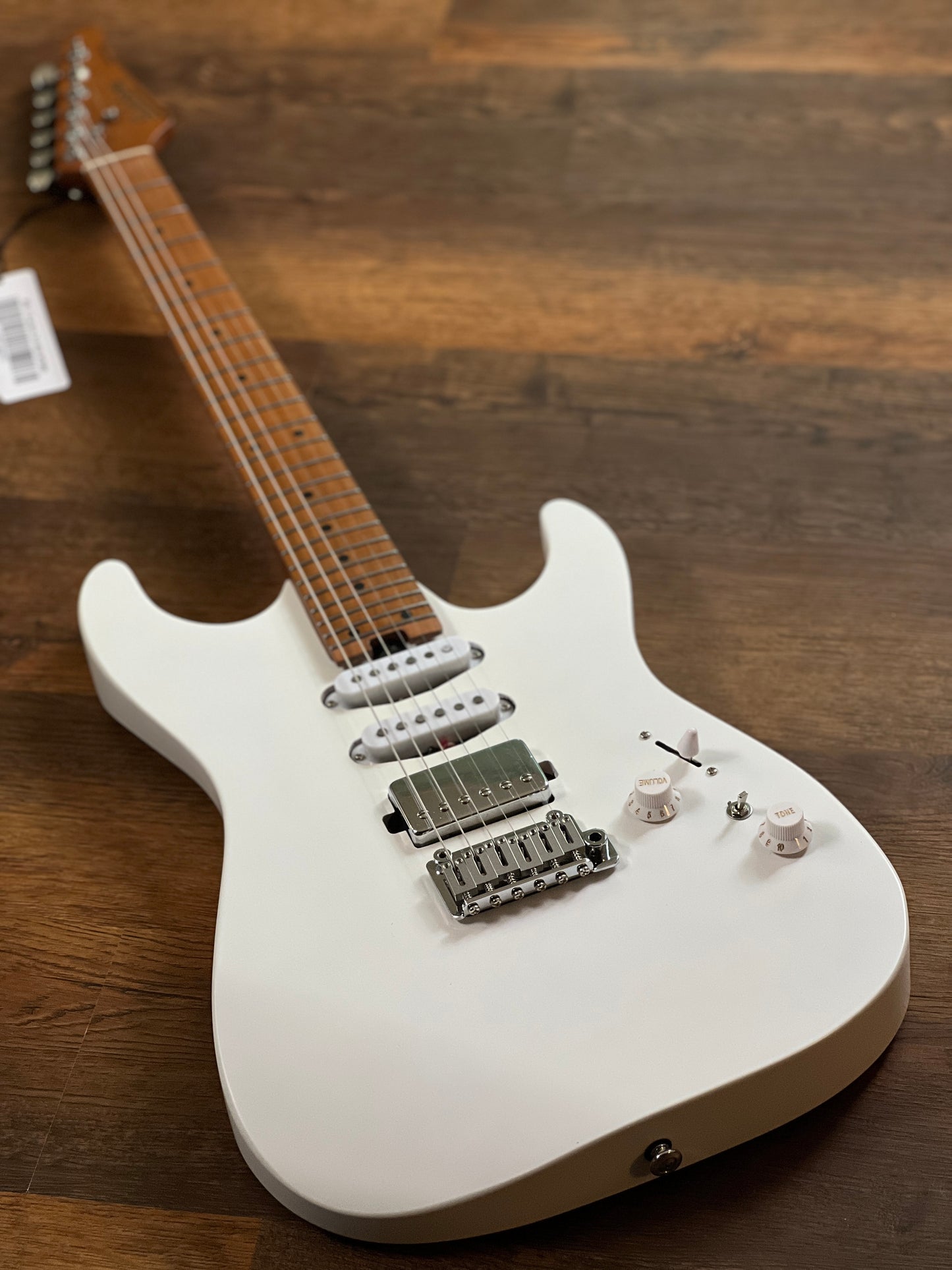 Soloking MS-1 Custom 24 HSS Flat Top in Satin White Matte Nafiri Special Run