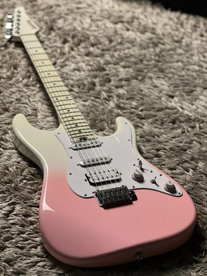 Soloking MS-1 Classic MKII in White Pink Burst with White Neck Nafiri Special Run