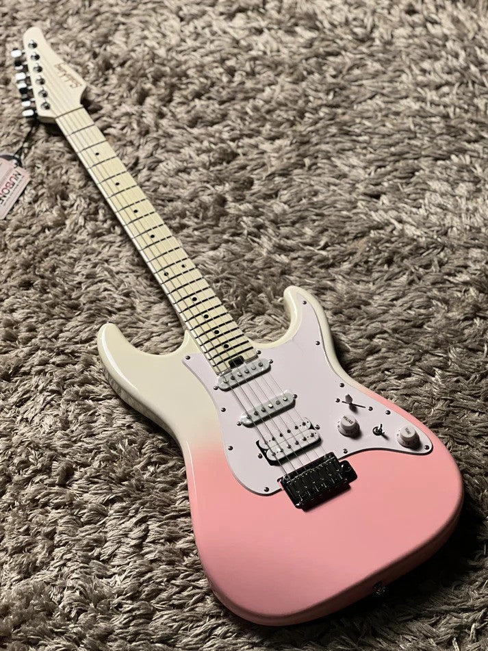 Soloking MS-1 Classic MKII in White Pink Burst with White Neck Nafiri Special Run