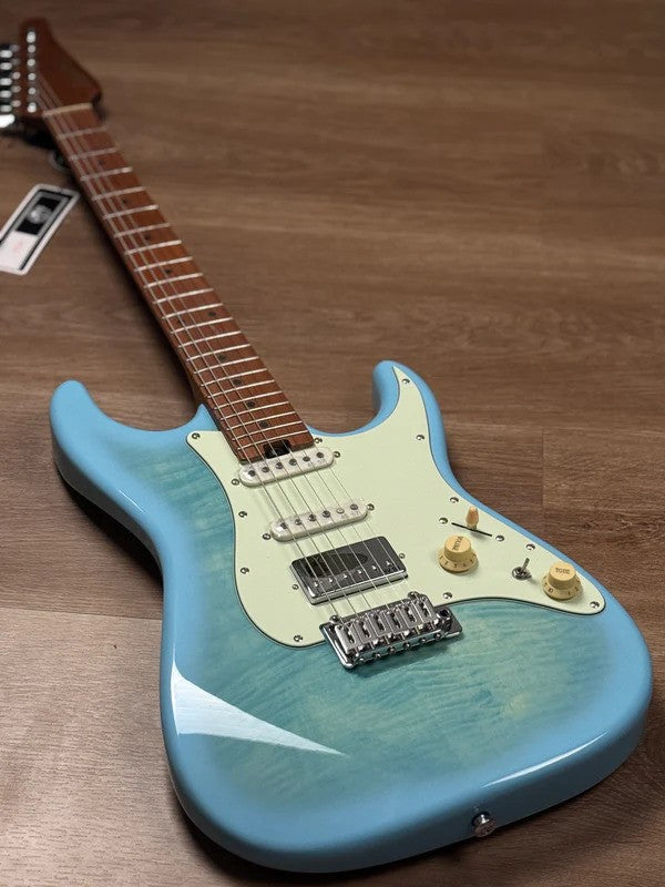 Soloking MS-1 Classic FMT in Celeste Blue with 5A Flame