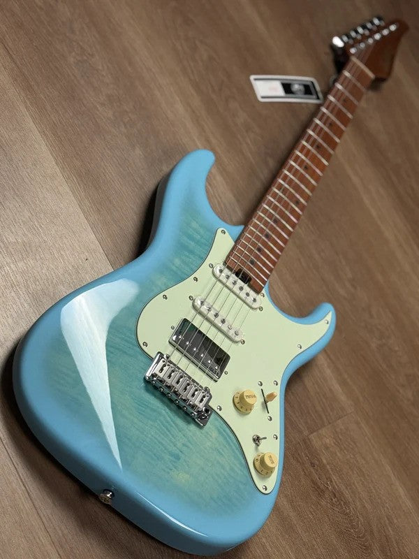 Soloking MS-1 Classic FMT in Celeste Blue with 5A Flame