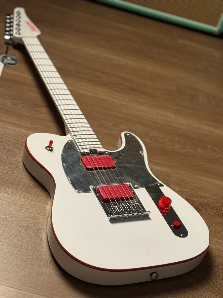 Soloking MT-1 Custom Lithography MOD in Artic White and Fishman