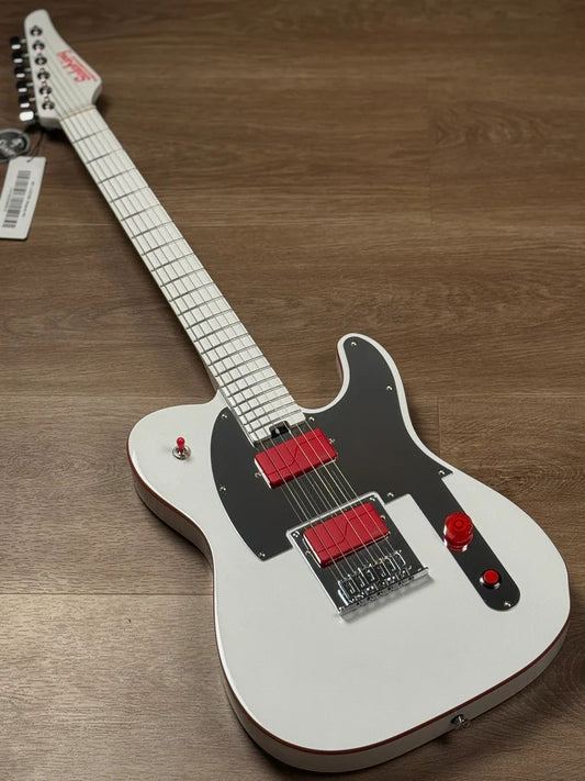Soloking MT-1 Custom Lithography John 5 Tribute MOD in Artic White and Fishman Fluence Pickups