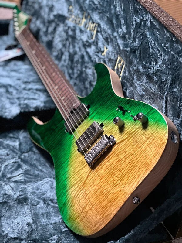 Soloking MS-1 Custom 24 HH FMT Elite in Gamma Green Wakesurf Satin with Hardshell Case