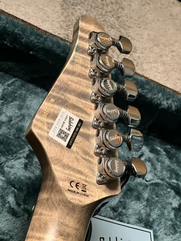 Soloking MS-1 Custom 24 HH FMT Elite in Gamma Green Wakesurf Satin with Hardshell Case