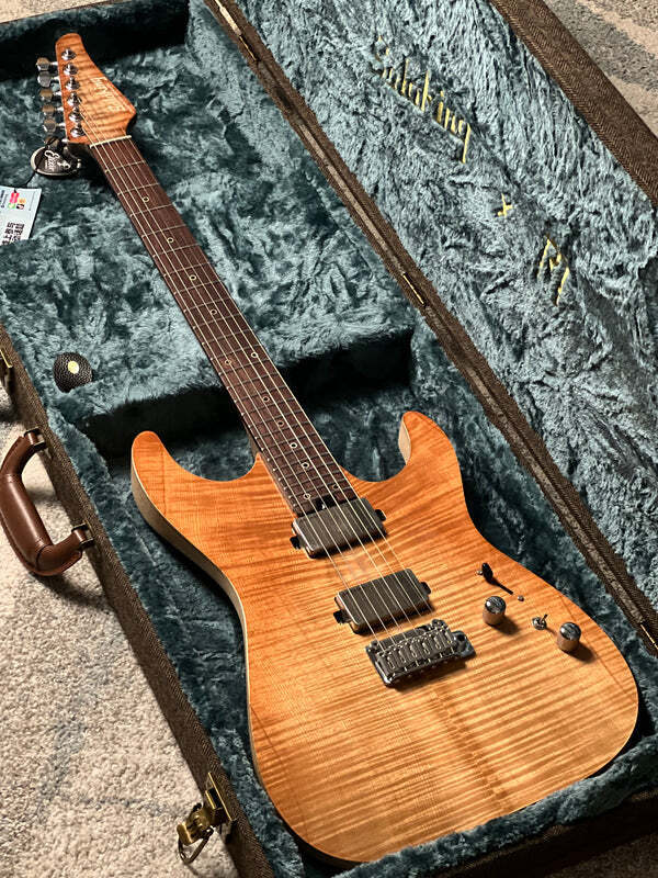 Soloking MS-1 Custom 24 HH FMT Elite in Fire Wakesurf Satin with Hardshell Case