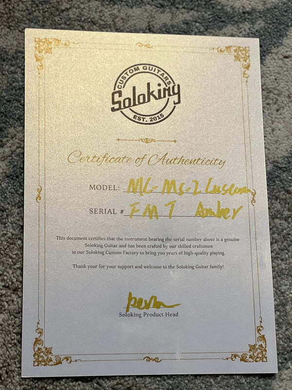 Soloking MS-1 Custom 24 HH FMT Elite in Fire Wakesurf Satin with Hardshell Case