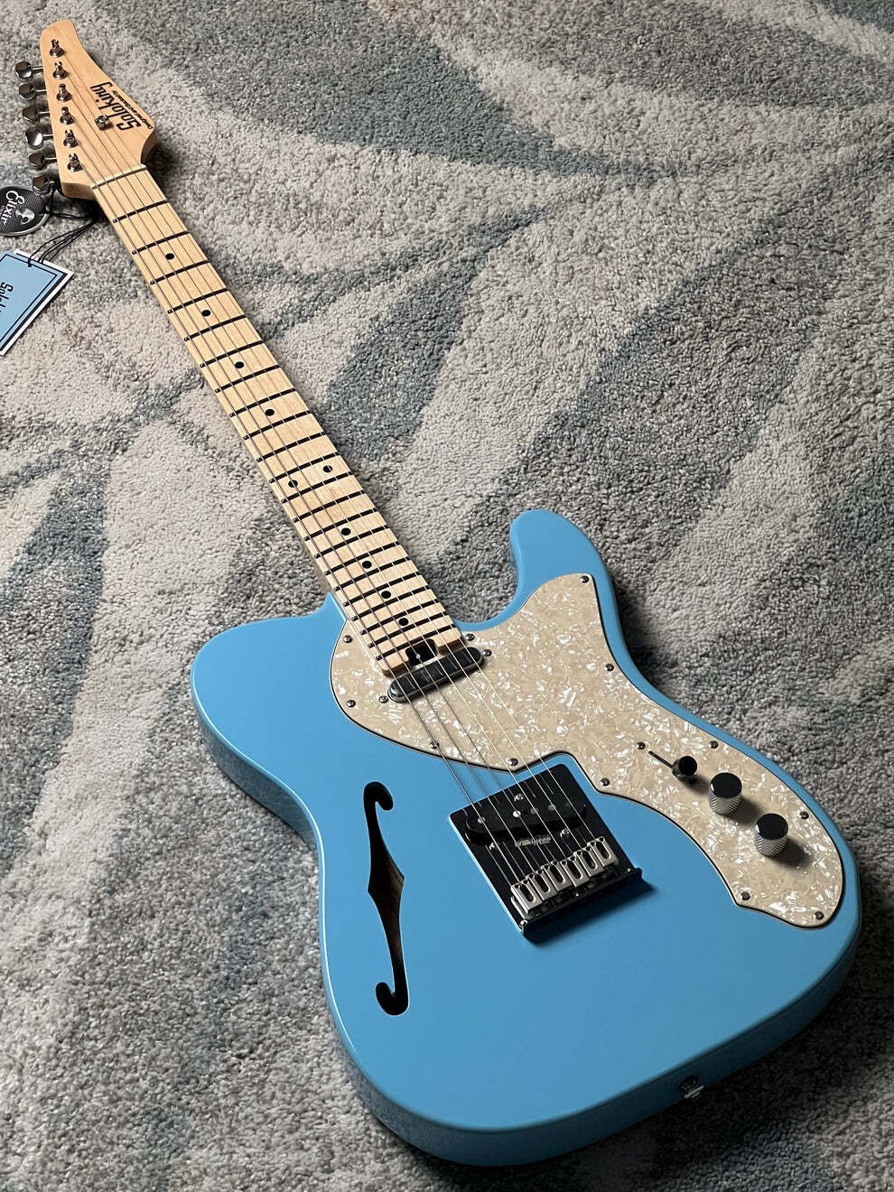 Soloking MT-1 Thinline in Sonic Blue