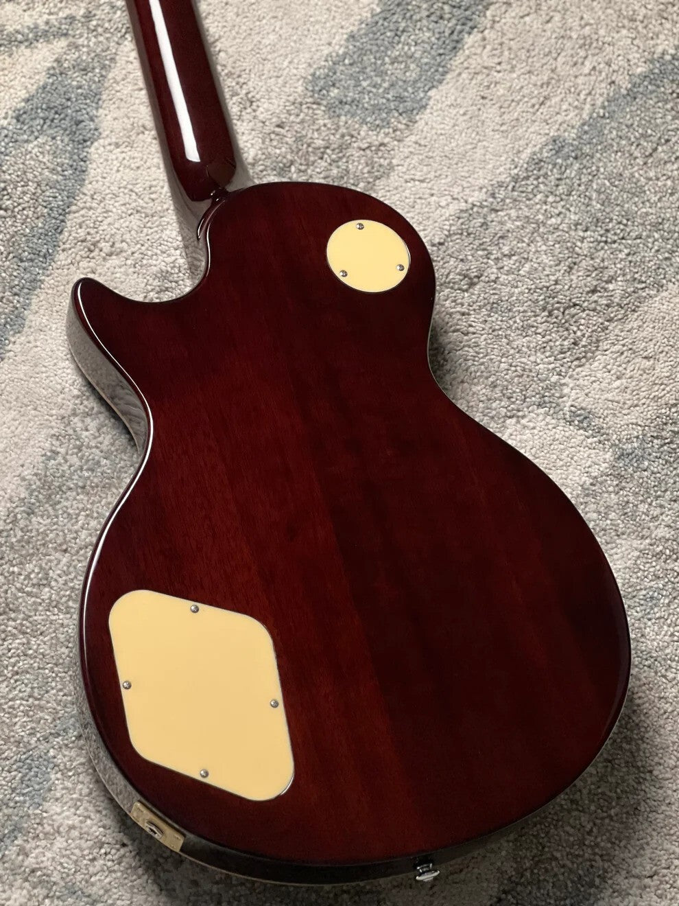 Soloking SLS50FM Deluxe with 5A Flame Top in Blue Wakesurf