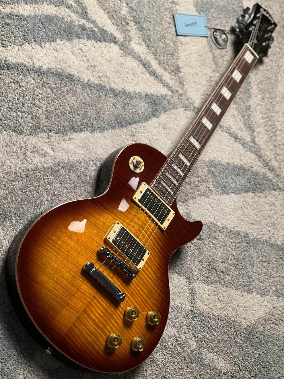 Soloking SLS50FM Deluxe with 5A Flame Top in Honeyburst