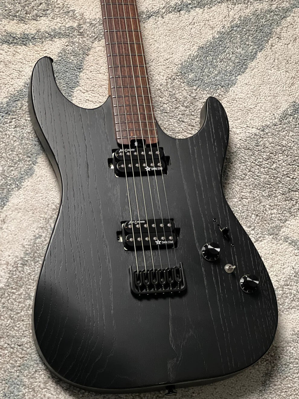 Soloking MS-1 Custom 22 HH ASH in Open Pore Matte Black Nafiri Special Run