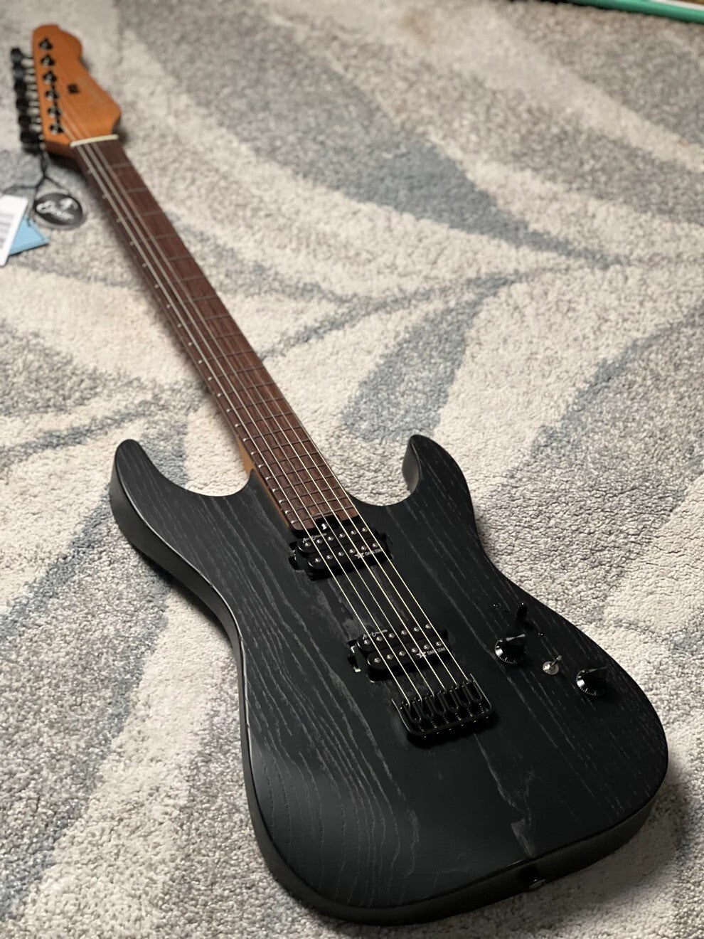 Soloking MS-1 Custom 22 HH ASH in Open Pore Matte Black Nafiri Special Run
