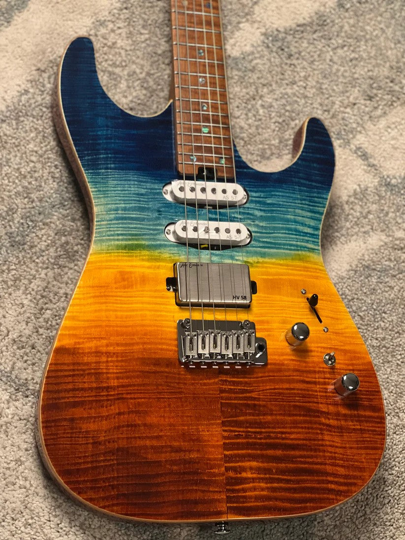 Soloking MS-1 Custom 24 HSS FMN with Roasted Flame Maple Neck in