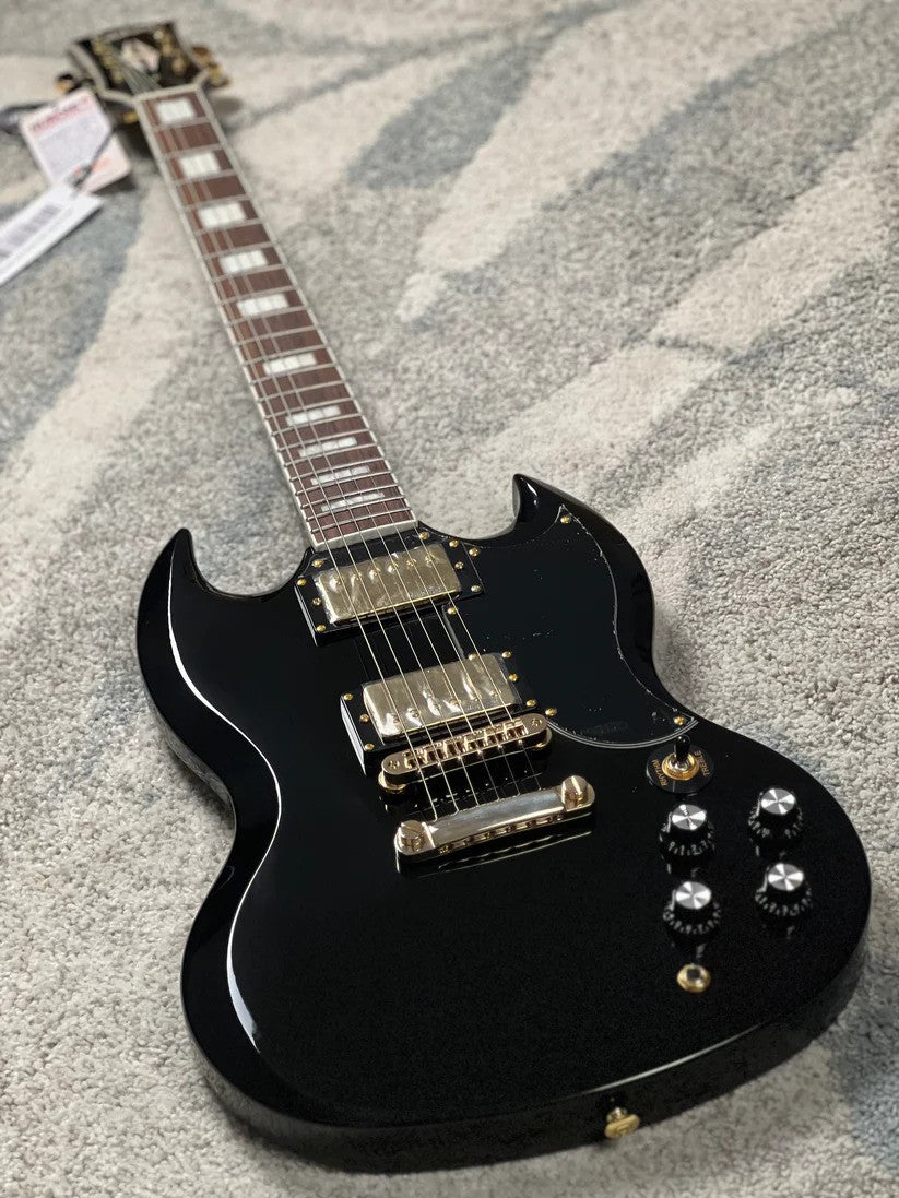 Soloking SG60 MKII in Black Beauty with Gold Hardware