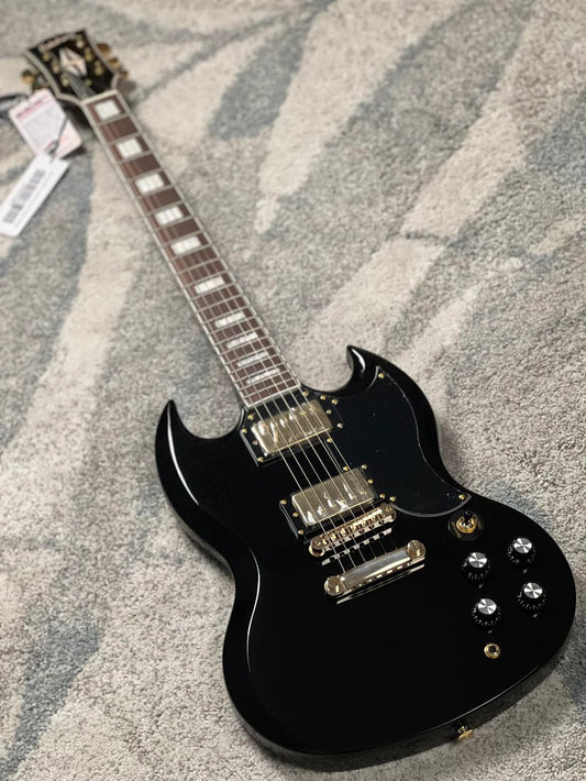 Soloking SG60 MKII in Black Beauty with Gold Hardware