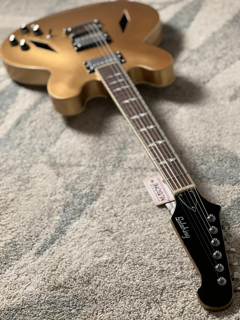 Soloking SDG-335 Dave Grohl Style Tribute in Gold Metallic