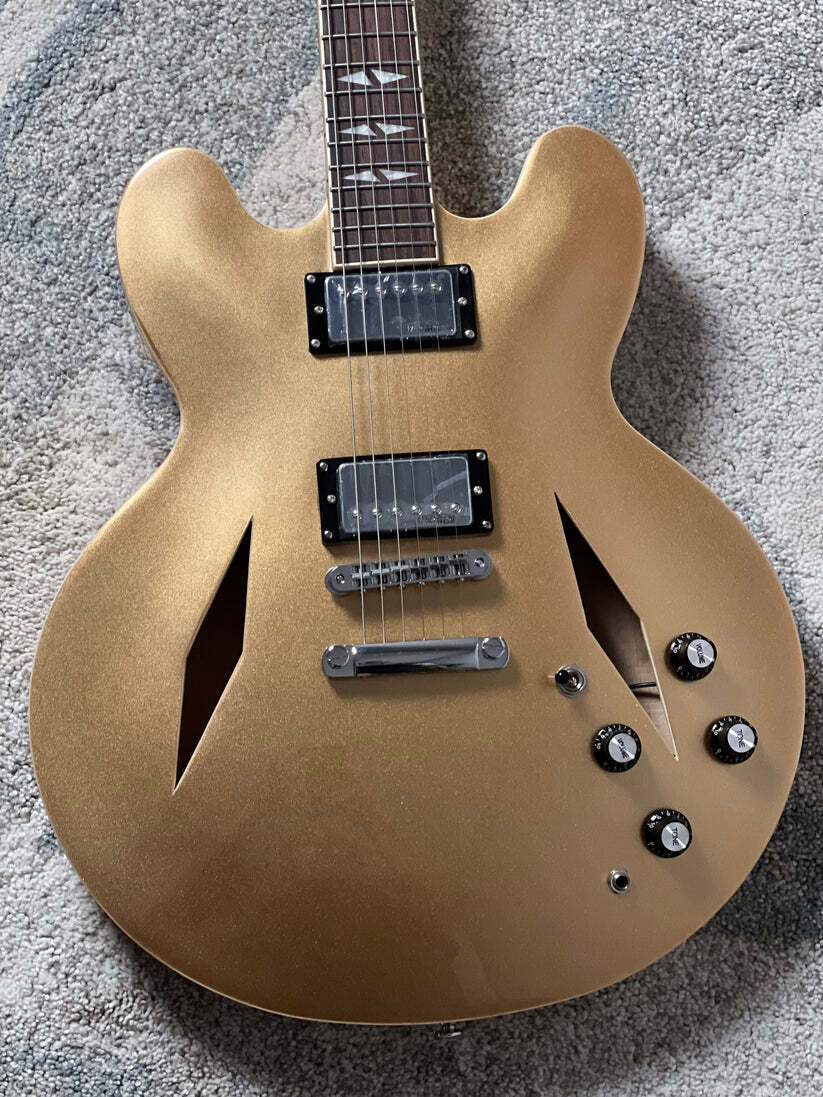 Soloking SDG-335 Dave Grohl Style Tribute in Gold Metallic