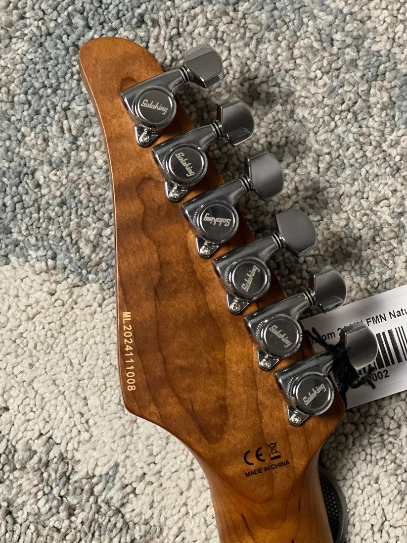 Soloking MS-1 Custom 24 HH MOD Flat Top FMN in Natural Gloss with Fishman Fluence Pickups
