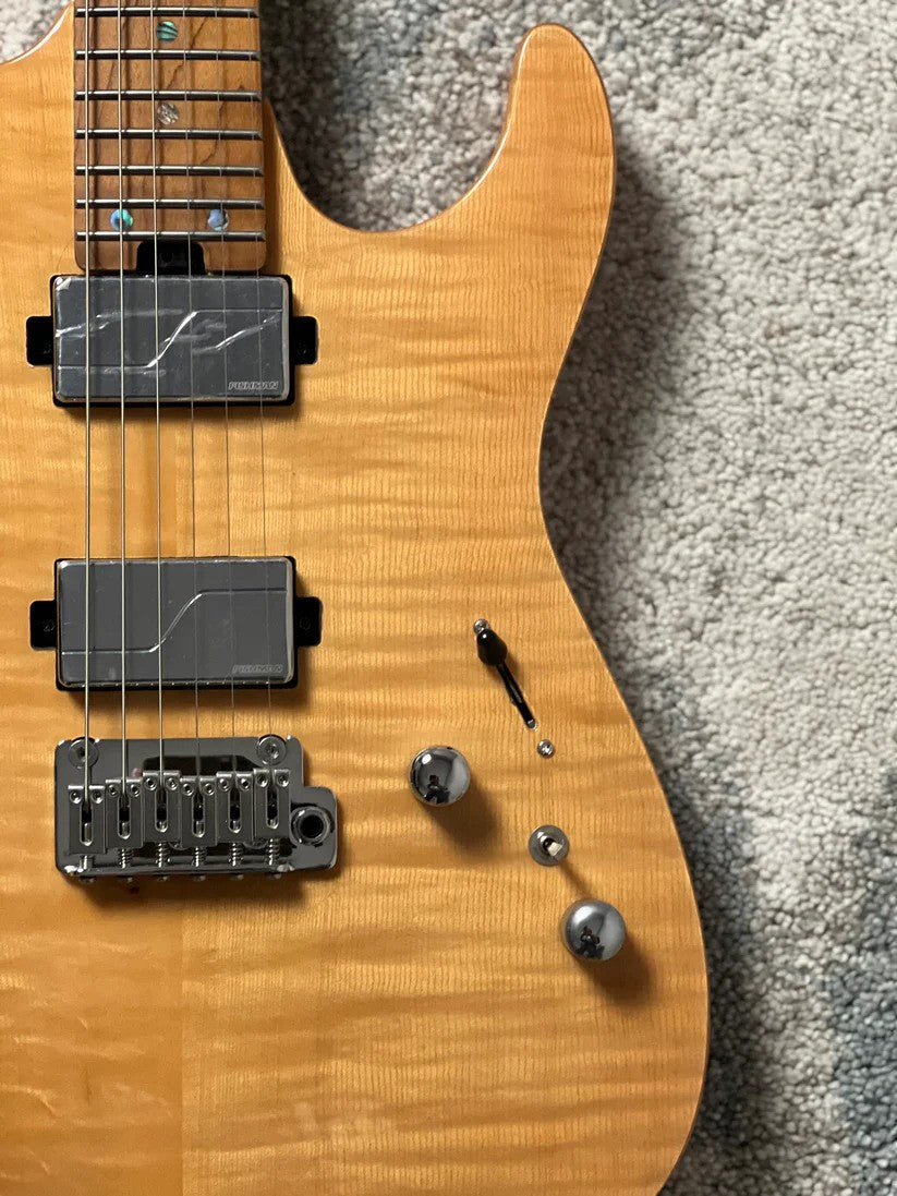 Soloking MS-1 Custom 24 HH MOD Flat Top FMN in Natural Gloss with Fishman Fluence Pickups