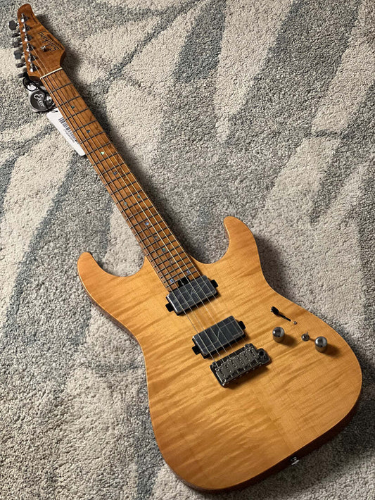Soloking MS-1 Custom 24 HH MOD Flat Top FMN in Natural Gloss with Fishman Fluence Pickups