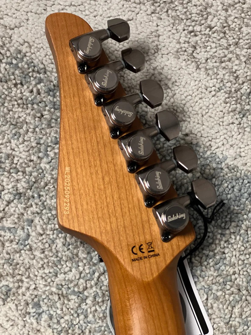 Soloking MS-1 Custom 24 HH FR Revenant in Black Aqua Burst