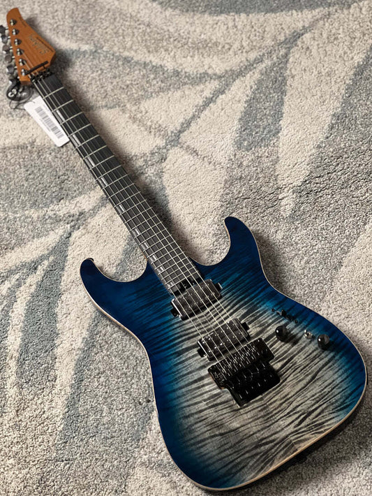 Soloking MS-1 Custom 24 HH FR Revenant in Black Aqua Burst