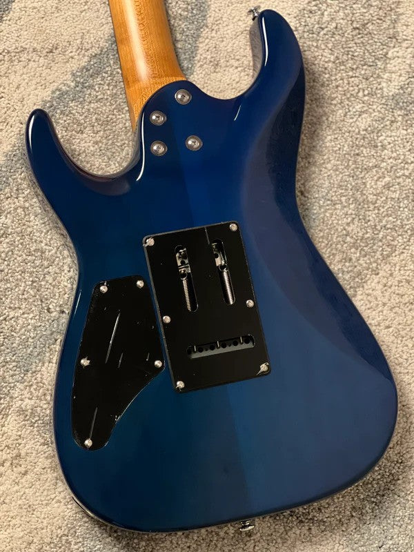 Soloking MS-1 Custom 24 HH Quilt with Rosewood FB in Blue Turquoise Wakesurf JESCAR