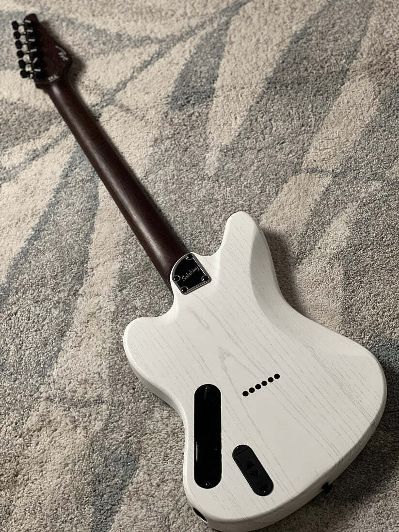 Soloking MJM-1 Custom Baritone HH with Fishman Fluence and Wenge Neck in Open Pore White