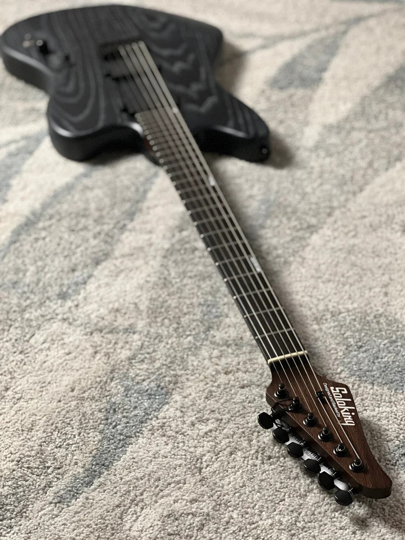 Soloking MJM-1 Custom Baritone HH with Wenge Neck in Driftwood Black