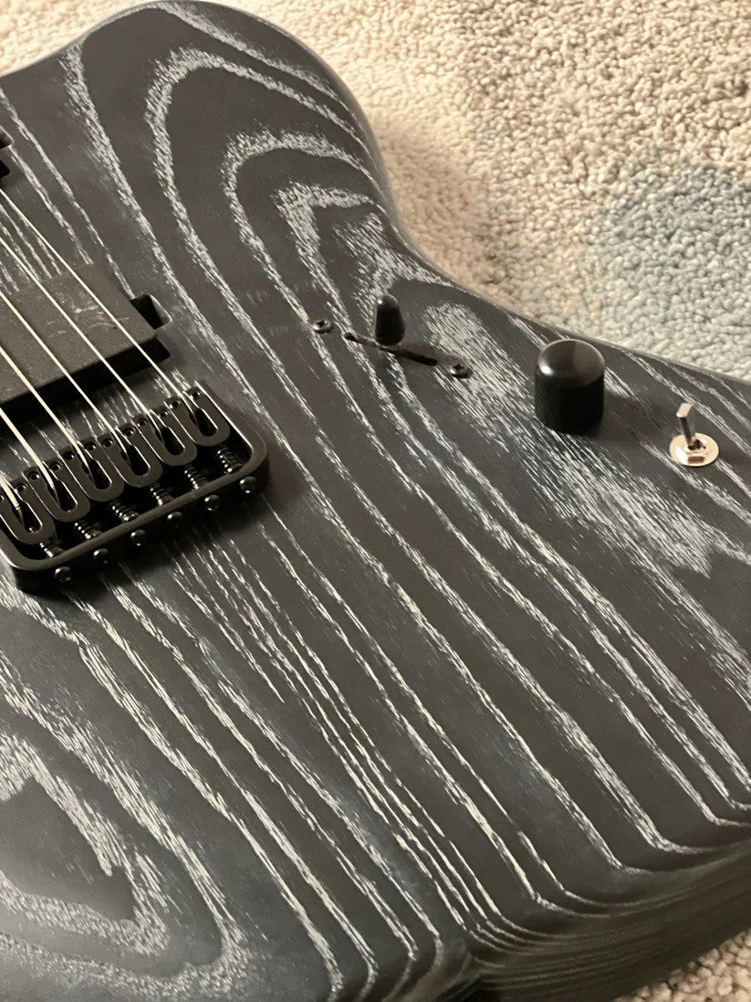 Soloking MJM-1 Custom Baritone HH with Wenge Neck in Driftwood Black