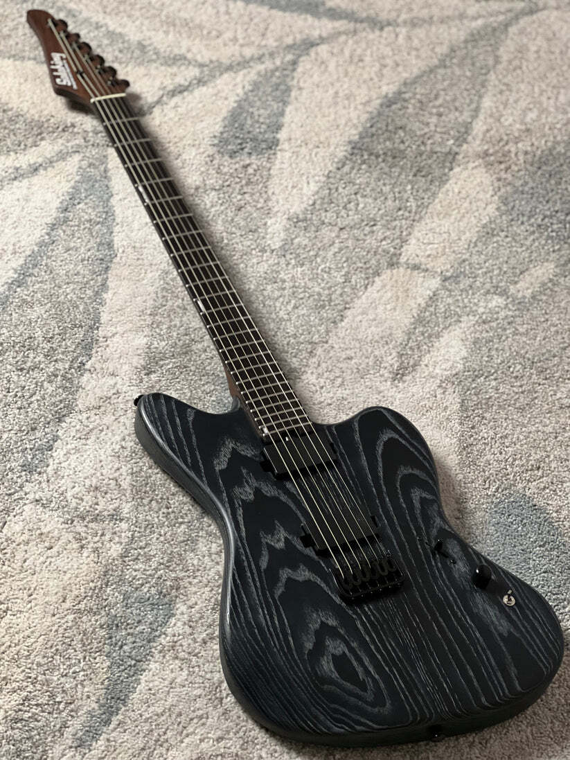 Soloking MJM-1 Custom Baritone HH with Wenge Neck in Driftwood Black