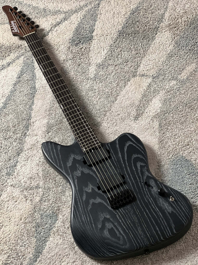 Soloking MJM-1 Custom Baritone HH with Wenge Neck in Driftwood Black