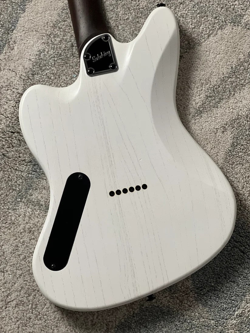 Soloking MJM-1 Custom Baritone HH with Wenge Neck in Open Pore White