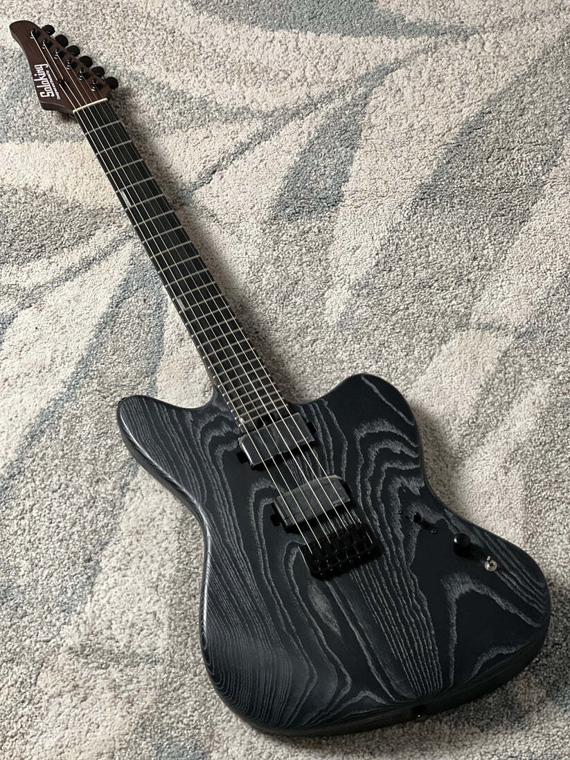 Soloking MJM-1 Custom HH with Fishman Fluence and Wenge Neck in Driftwood Black