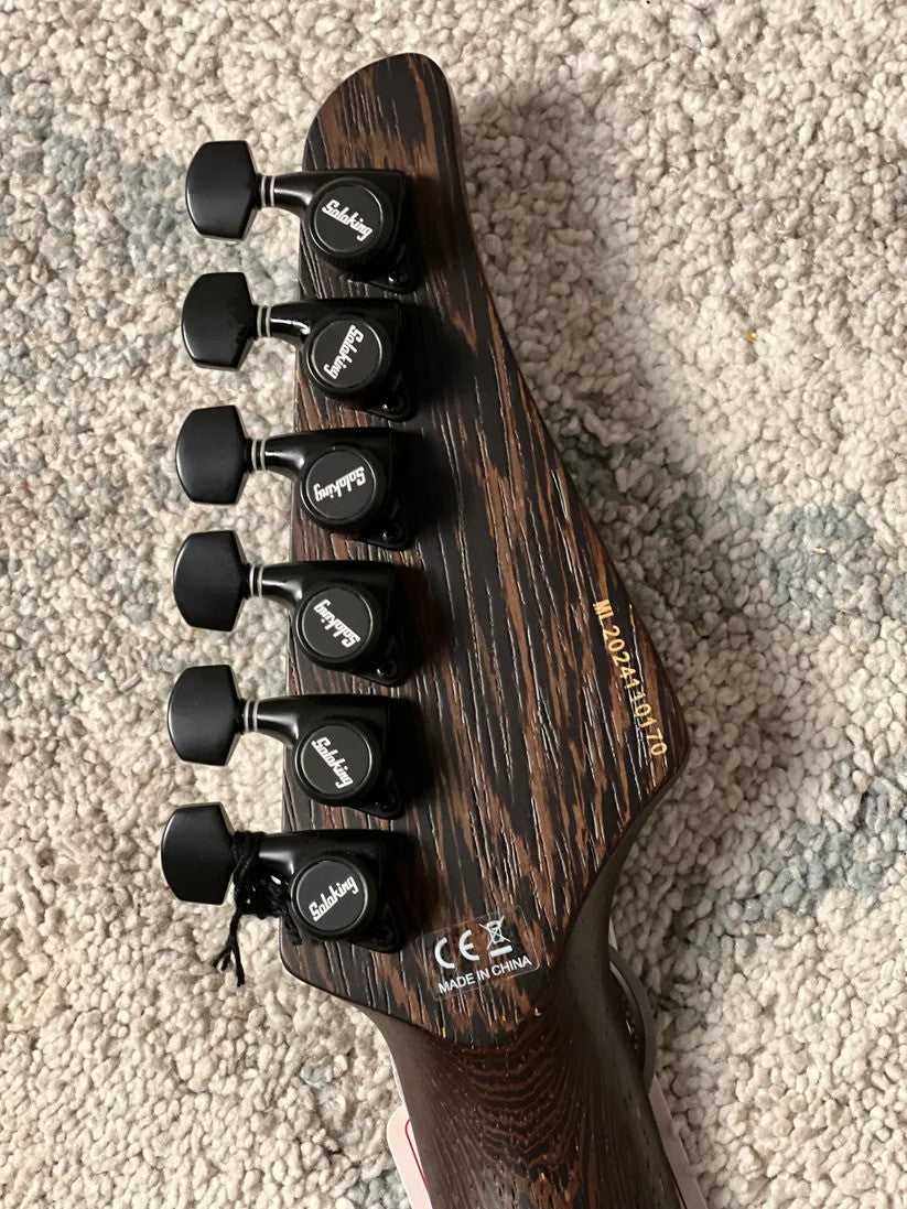 Soloking MJM-1 Custom HH with Wenge Neck in Driftwood Black
