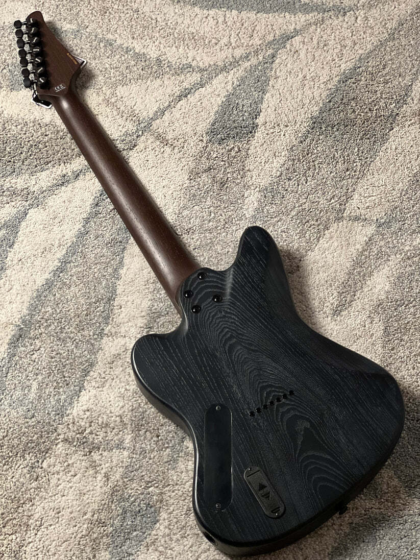 Soloking MJM-7 Custom Baritone HH with Fishman Fluence and Wenge Neck in Driftwood Black