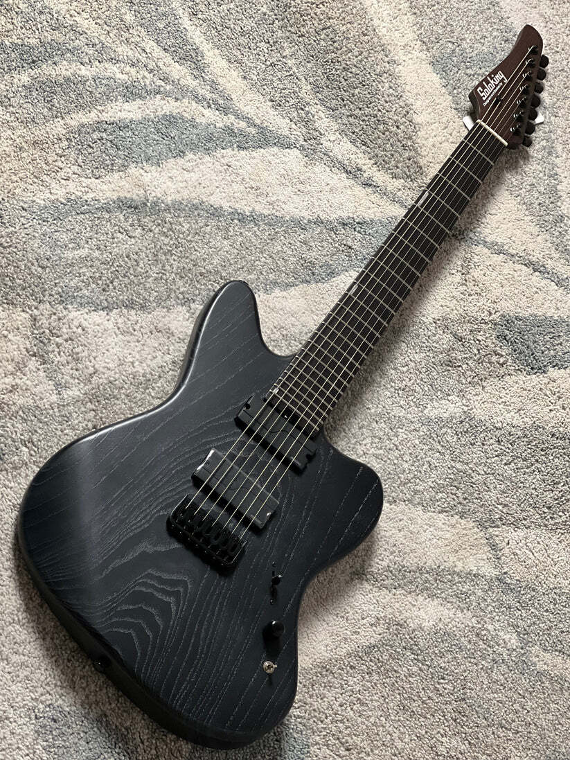 Soloking MJM-7 Custom Baritone HH with Fishman Fluence and Wenge Neck in Driftwood Black