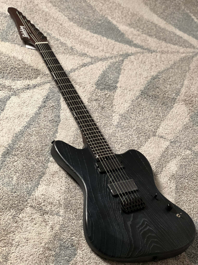 Soloking MJM-7 Custom Baritone HH with Fishman Fluence and Wenge Neck in Driftwood Black