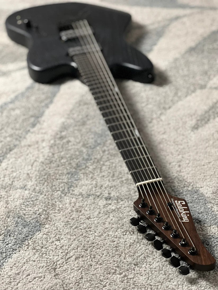 Soloking MJM-7 Custom Baritone HH with Wenge Neck in Driftwood Black