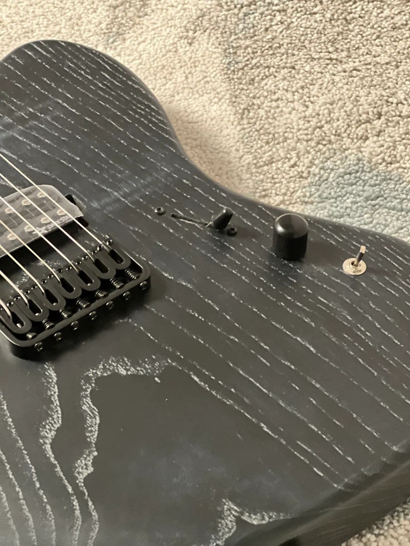 Soloking MJM-7 Custom Baritone HH with Wenge Neck in Driftwood Black
