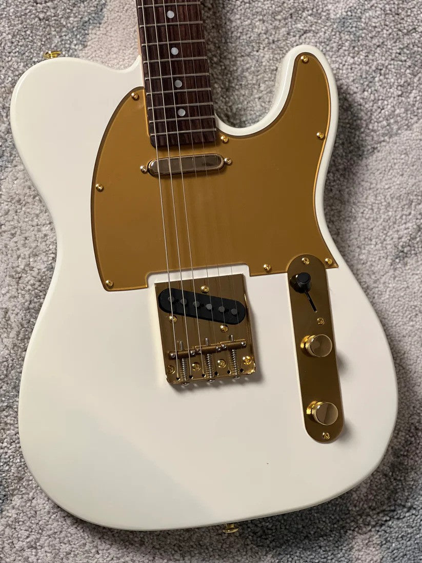 Soloking MT-1 Tribute 60s with Rosewood FB in Vintage White with Gold Hardware