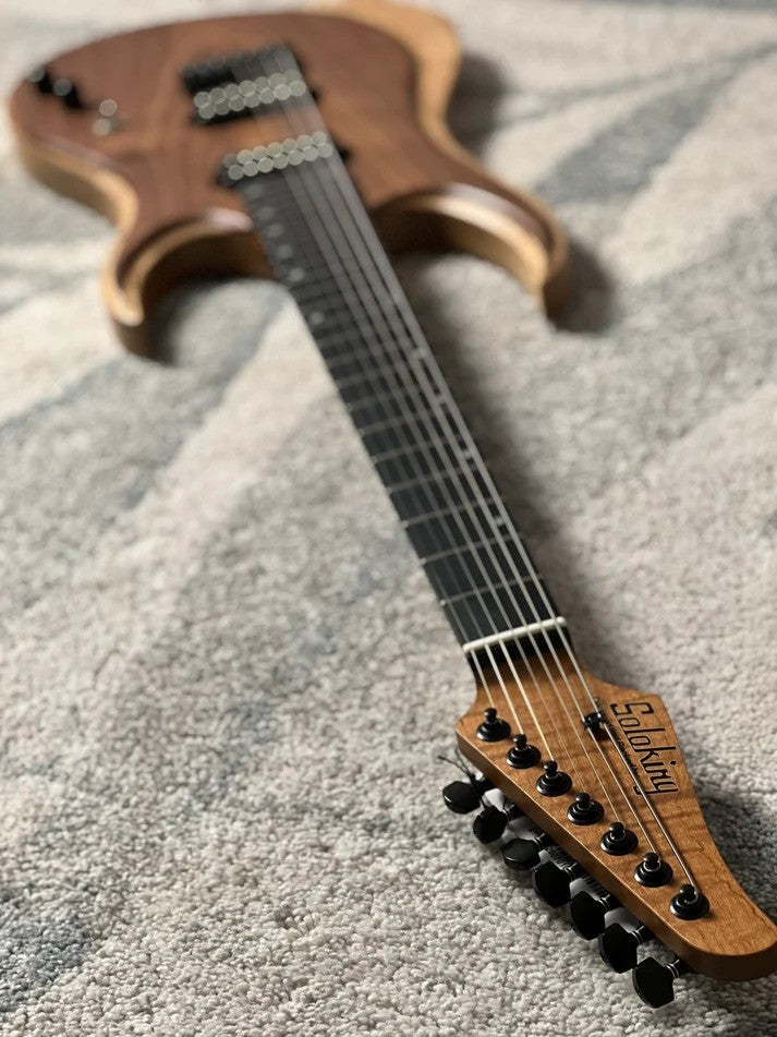 Soloking MW-7 Custom HH FMN in Natural with Exotic Walnut Top