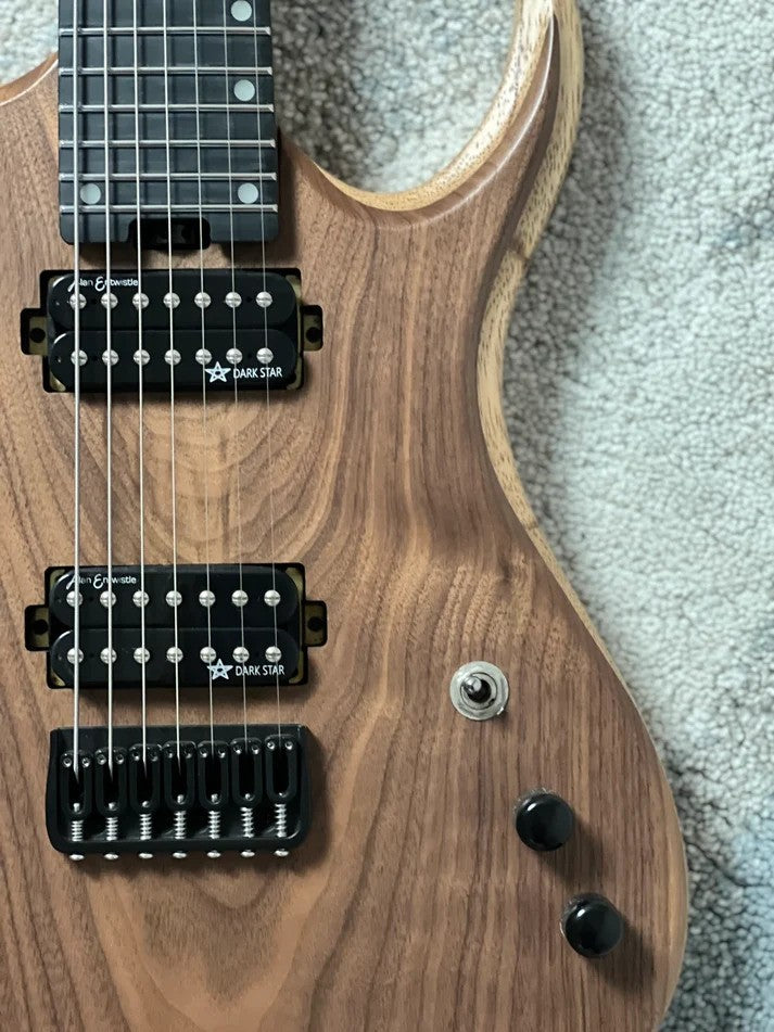 Soloking MW-7 Custom HH FMN in Natural with Exotic Walnut Top