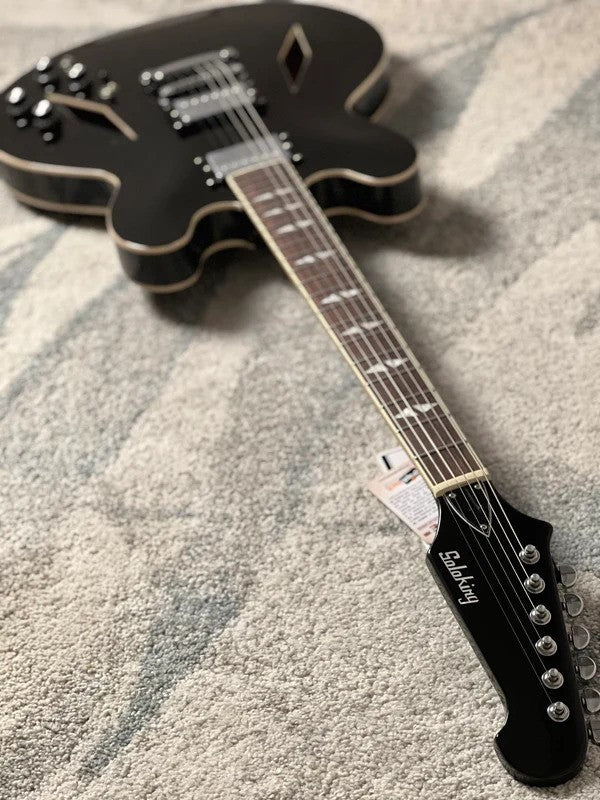 Soloking SDG-335 Dave Grohl Style Tribute in Ebony Black