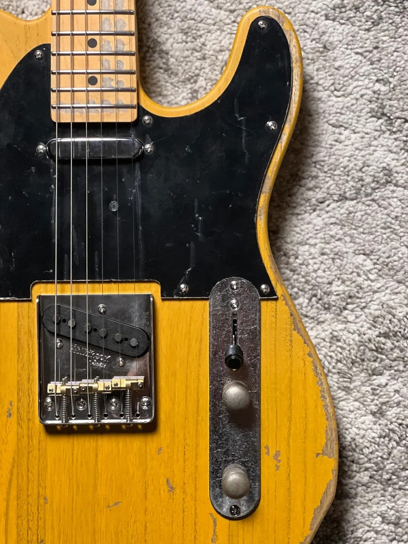Soloking MT-1 Tribute 50s Relic with maple FB in Butterscotch Blonde