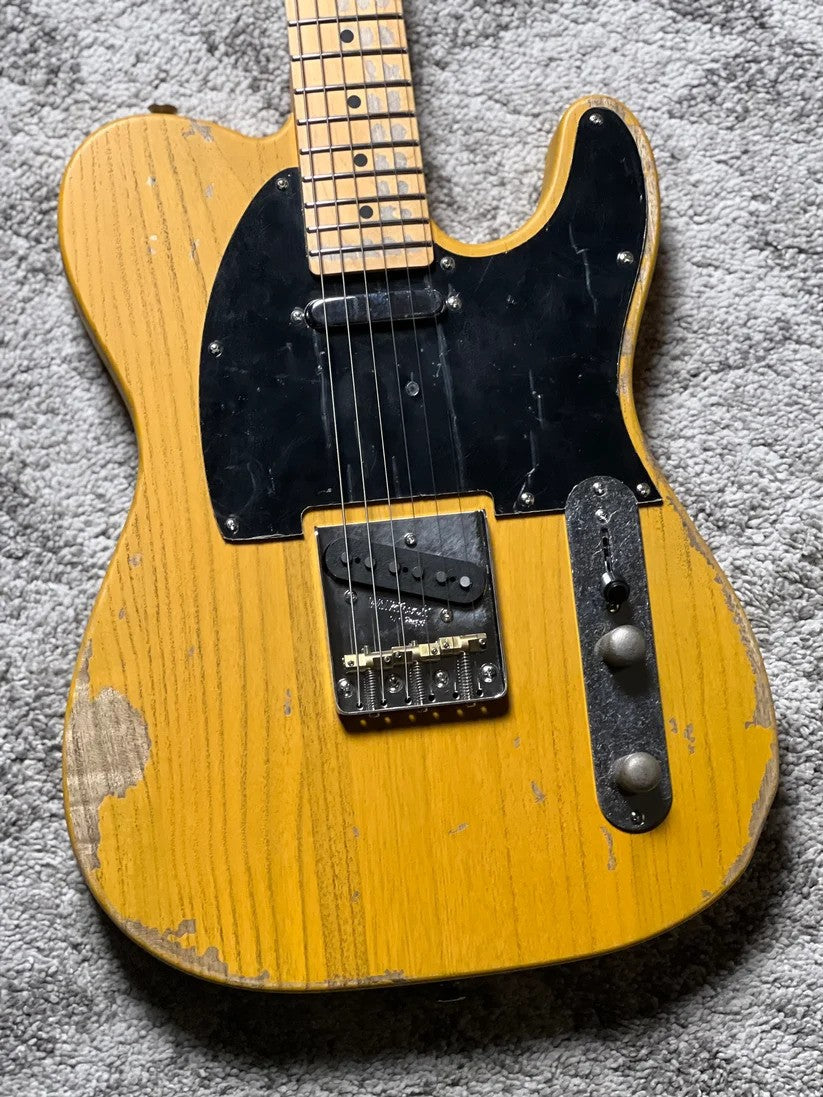 Soloking MT-1 Tribute 50s Relic with maple FB in Butterscotch Blonde