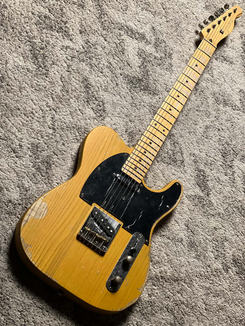 Soloking MT-1 Tribute 50s Relic with maple FB in Butterscotch Blonde