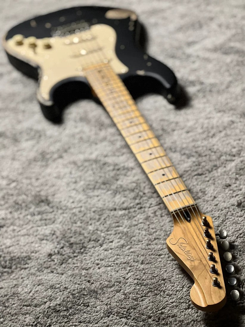 Soloking MS-1 Tribute 50s SSS Relic with Maple FB in Black