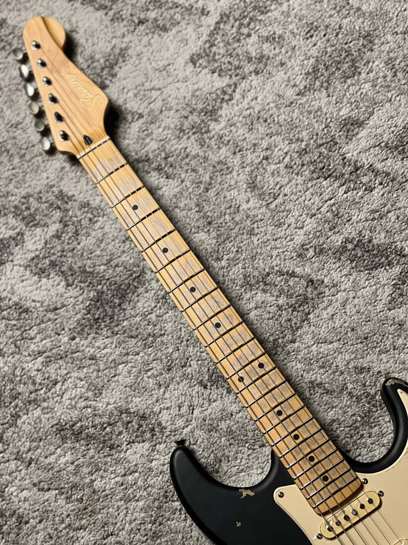 Soloking MS-1 Tribute 50s SSS Relic with Maple FB in Black