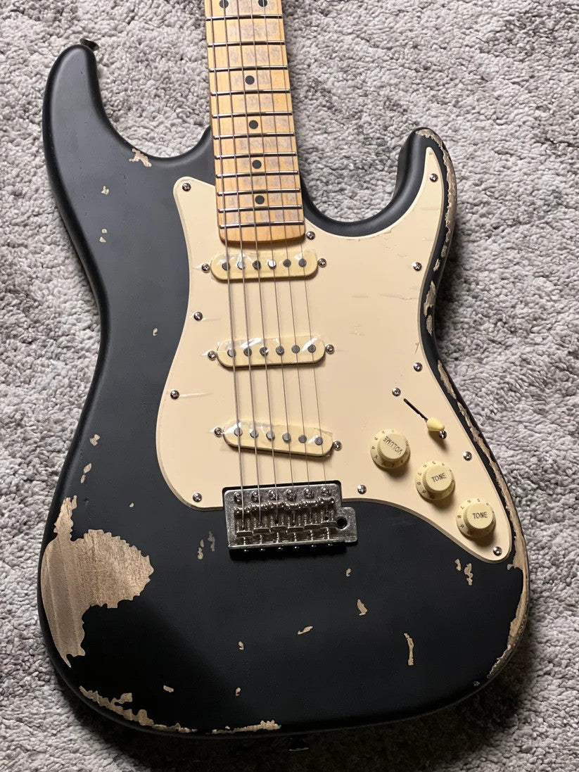 Soloking MS-1 Tribute 50s SSS Relic with Maple FB in Black